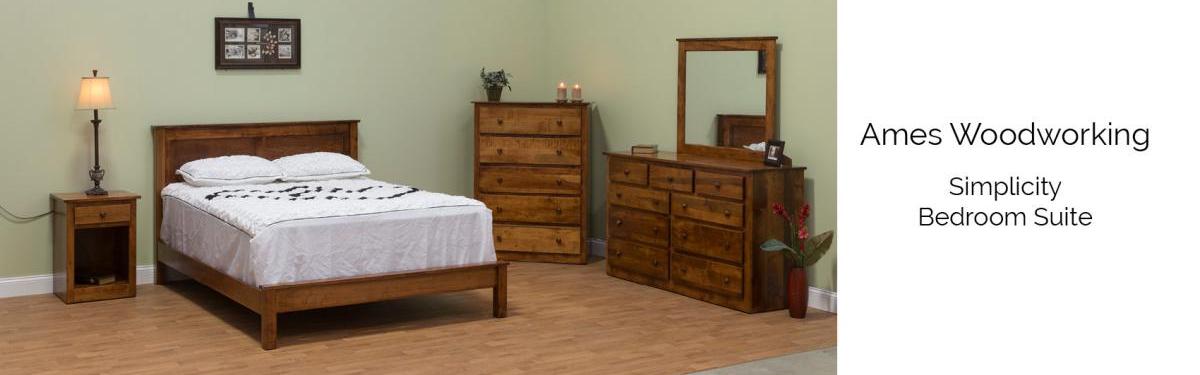 Ames Woodworking Simplicity Bedroom Suite